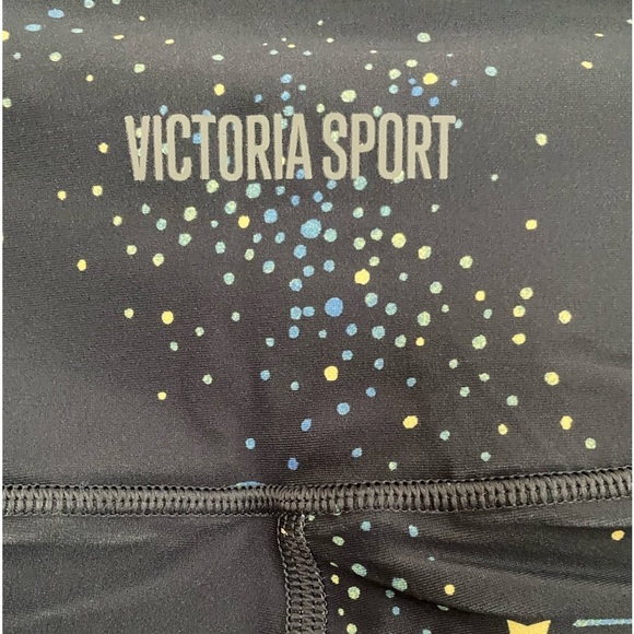 Victoria's Secret Sport Leggings S/P Gray Cosmic Space Print Workout Yoga Pants - Picture 6 of 8
